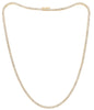 10.0CT DIAMOND 14KT YELLOW GOLD 3D ROUND CLASSIC 4 PRONG ETERNITY LOVE NECKLACE