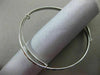ESTATE 14KT WHITE GOLD FLEXIBLE ENGRAVABLE DIAMOND CUT HEART BABY BANGLE #25293