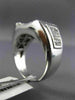 ESTATE 1.75CT ROUND & PRINCESS DIAMOND 14KT WHITE GOLD 3D HANDCRAFTED MENS RING