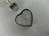 ESTATE .48CT DIAMOND 18K TWO TONE GOLD CLASSIC DOUBLE HEART JOURNEY LOVE PENDANT