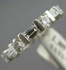 ESTATE 1.60CT ROUND & BAGUETTE DIAMOND PLATINUM ETERNITY ANNIVERSARY RING #2185