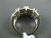 ESTATE WIDE .33CT DIAMOND 14K WHITE GOLD OPEN FILIGREE MILGRAIN ANNIVERSARY RING