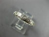 ANTIQUE .36CT DIAMOND 18KT WHITE GOLD FILIGREE ETERNITY ANNIVERSARY RING #1206