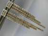 ESTATE WIDE & LONG 1.80CT DIAMOND 14KT WHITE GOLD 3D TRIPLE BAR EARRINGS #18425