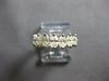 ESTATE 1.30CT DIAMOND 14KT WHITE GOLD GRADUATING WEDDING ANNIVERSARY RING #27964