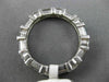 ESTATE 1.60CT ROUND & BAGUETTE DIAMOND PLATINUM ETERNITY ANNIVERSARY RING #2185