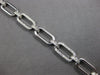 ESTATE WIDE & LONG 1.28CT DIAMOND 14K WHITE GOLD MULTI OVAL LINK TENNIS BRACELET