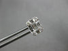 .97CT DIAMOND 18KT WHITE GOLD 3D ROUND & BAGUETTE INVISIBLE SQUARE STUD EARRINGS
