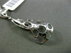 ESTATE .31CT DIAMOND 14KT WHITE GOLD 3D OPEN FILIGREE ELONGATED HANGING PENDANT