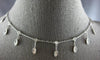 ESTATE 1.8CT DIAMOND 14KT WHITE GOLD 3D BY THE YARD CHANDELIER LOVE NECKLACE