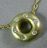 ESTATE .15CT DIAMOND 14KT YELLOW GOLD 3D ETOILE CIRCLE OF LIFE PENDANT #21994