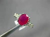 ESTATE 1.60CT DIAMOND & AAA OVAL CUT RUBY 14KT ROSE GOLD CLASSIC ENGAGEMENT RING