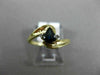 .52CT DIAMOND & AAA SAPPHIRE 14K YELLOW GOLD PEAR SHAPE INFINITY PROMISE RING