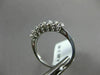 ESTATE .65CT ROUND DIAMOND 14KT WHITE GOLD 7 STONE WEDDING ANNIVERSARY RING 5mm