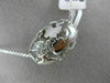 ESTATE LARGE .10CT DIAMOND 14K WHITE GOLD CLASSIC MULTI BUTTERFLY BARREL PENDANT