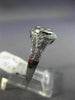 ESTATE WIDE .50CT DIAMOND 14KT WHITE GOLD CLUSTER OVAL MILGRAIN FRIENDSHIP RING