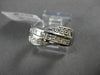 ESTATE WIDE .65CT ROUND & PRINCESS CUT DIAMOND 14KT WHITE GOLD X COCKTAIL RING