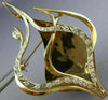 ESTATE SAMMY DAVIS JR 1.40CT DIAMOND 18K WHITE ROSE GOLD FISH PIN BROOCH #20064