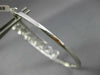 ESTATE .20CT DIAMOND 14K WHITE GOLD CLASSIC MULTI CLUSTER FLOWER BANGLE BRACELET