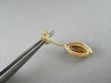 ESTATE 14KT MARQUISE 6.05CTW AAA CITRINE & DIAMOND WHITE & YELLOW GOLD EARRINGS