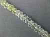ESTATE 101.54CT DIAMOND & AAA AQUAMARINE 18K WHITE GOLD BY THE YARD NECKLACE