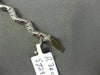 ESTATE 1.20CT DIAMOND 14KT WHITE GOLD 3D BY THE YARD WAVE PAVE TENNIS BRACELET