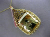 ESTATE LARGE .37CT BLACK DIAMOND 14KT BLACK & YELLOW GOLD WOVEN HANGING PENDANT