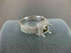 ESTATE 1.64CTW DIAMOND 14KT WHITE GOLD PAVE SEMI MOUNT ENGAGEMENT RING #19867