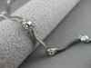 ESTATE FANCY 1.44CTW DIAMOND BY THE YARD 14KT WHITE GOLD STATION NECKLACE #2044