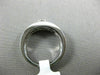 ESTATE .72CT ROUND DIAMOND 14KT WHITE GOLD SEMI BEZEL SOLITAIRE MENS PINKY RING