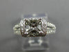 ESTATE .50CT ROUND DIAMOND 14KT WHITE GOLD 3D 4 PRONG SEMI MOUNT ENGAGEMENT RING