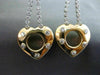 ESTATE LARGE 1.30CT DIAMOND 14KT TWO TONE GOLD 3D FLOWER HEART HANGING EARRINGS