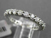 ESTATE 1.25CT ROUND DIAMOND 14KT WHITE GOLD SHARED PRONG ETERNITY RING 2mm WIDE