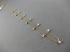 ESTATE .50CT DIAMOND 14KT ROSE GOLD 3D CLASSIC BY THE YARD FLOATING FUN NECKLACE