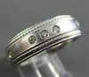ESTATE WIDE .45CT DIAMOND 14KT W GOLD ANNIVERSARY WEDDING ETERNITY RING #1289