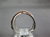 ESTATE WIDE .21CT DIAMOND 18KT WHITE GOLD 3D X LOVE INFINITY FUN RING