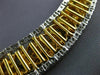 ESTATE LARGE 51.48CT WHITE & FANCY YELLOW DIAMOND 18KT TWO TONE GOLD 3D NECKLACE