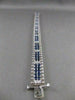 ESTATE WIDE 6.72CTW DIAMOND SAPPHIRE 14KT YLW GOLD LINE STACKING BRACELET #20926