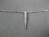 ESTATE .15CT DIAMOND 14KT WHITE GOLD 3D CLASSIC BY THE YARD SPIKY FUN NECKLACE
