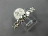 ESTATE 1.75CT DIAMOND 14K WHITE GOLD 3D SEVEN STONE SHARE PRONG ANNIVERSARY RING