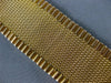 ANTIQUE WIDE & LONG 18KT ROSE GOLD CLASSIC WOVEN MESH HANDCRAFTED BRACELET #1556