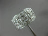 ESTATE WIDE .50CT DIAMOND 14KT WHITE GOLD 3D OPEN FILIGREE SEMI ETERNITY RING