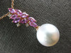 1.1CT DIAMOND & PINK SAPPHIRE & SOUTH SEA PEARL 18K ROSE GOLD MULTI LEAF PENDANT
