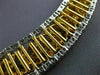 ESTATE LARGE 51.48CT WHITE & FANCY YELLOW DIAMOND 18KT TWO TONE GOLD 3D NECKLACE