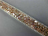 WIDE 22.84CT WHITE & PINK DIAMOND 18KT WHITE & ROSE GOLD CLUSTER TENNIS BRACELET