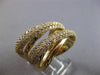 EXTRA LARGE 2.18CT DIAMOND 14KT YELLOW GOLD 3D MULTI ROW CRISS CROSS RING #28181