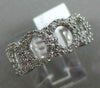 ESTATE .75CT DIAMOND 14K WHITE GOLD OPEN CIRCLE OF LIFE WEDDING ANNIVERSARY RING