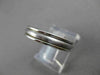 ESTATE 14K WHITE GOLD CLASSIC MATTE & SHINY WEDDING ANNIVERSARY BAND RING #23145