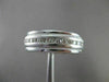 ESTATE WIDE 1.20CT DIAMOND 14K WHITE GOLD MILGRAIN ETERNITY RING DAZZLING #20383