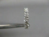 ANTIQUE DIAMOND FILIGREE ETERNITY HEART 14K W GOLD ANNIVERSARY RING FG VVS 18152